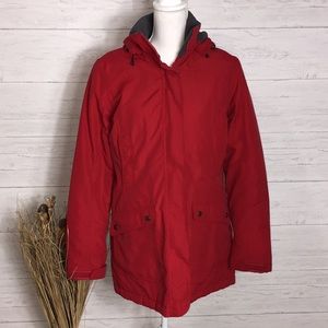Lands End Red Insulated Squall Parka - S